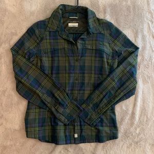 Columbia Omni-Shade Long Sleeve Button Up Womens Size M